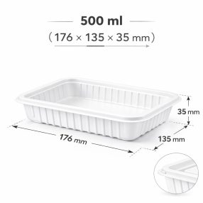 Univerzál tál- 500 ml fehér