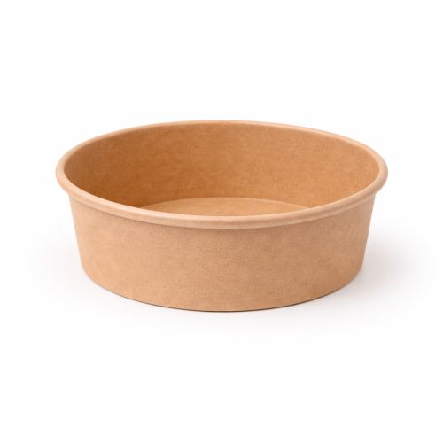 Kraft kerek doboz - 500 ml (148x128x48 mm)
