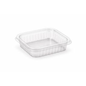 Szögletes salátás doboz PET - 125 ml