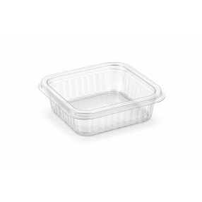 Szögletes salátás doboz PET - 150 ml