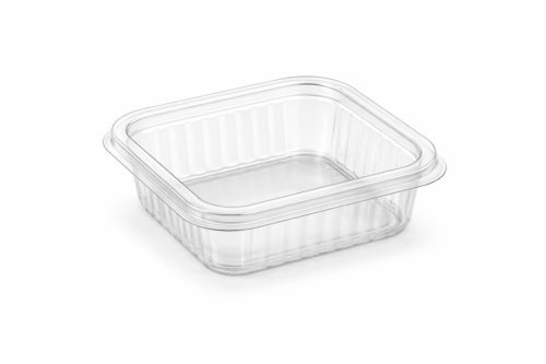 Szögletes salátás doboz PET - 150 ml