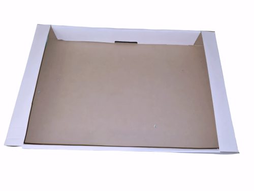 Süteményes láda - 37x24x4 cm - fehér