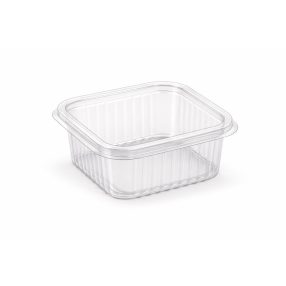 Szögletes salátás doboz PET - 300 ml