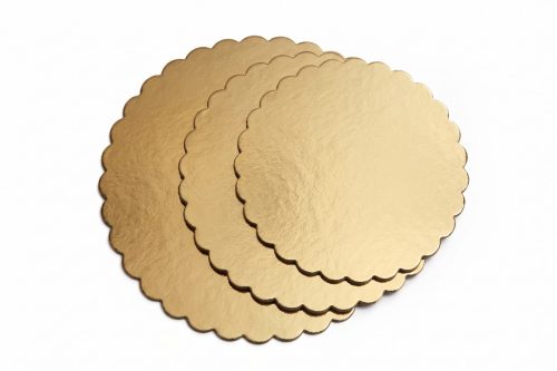 Torta alátét  - 26 cm kerek - arany  