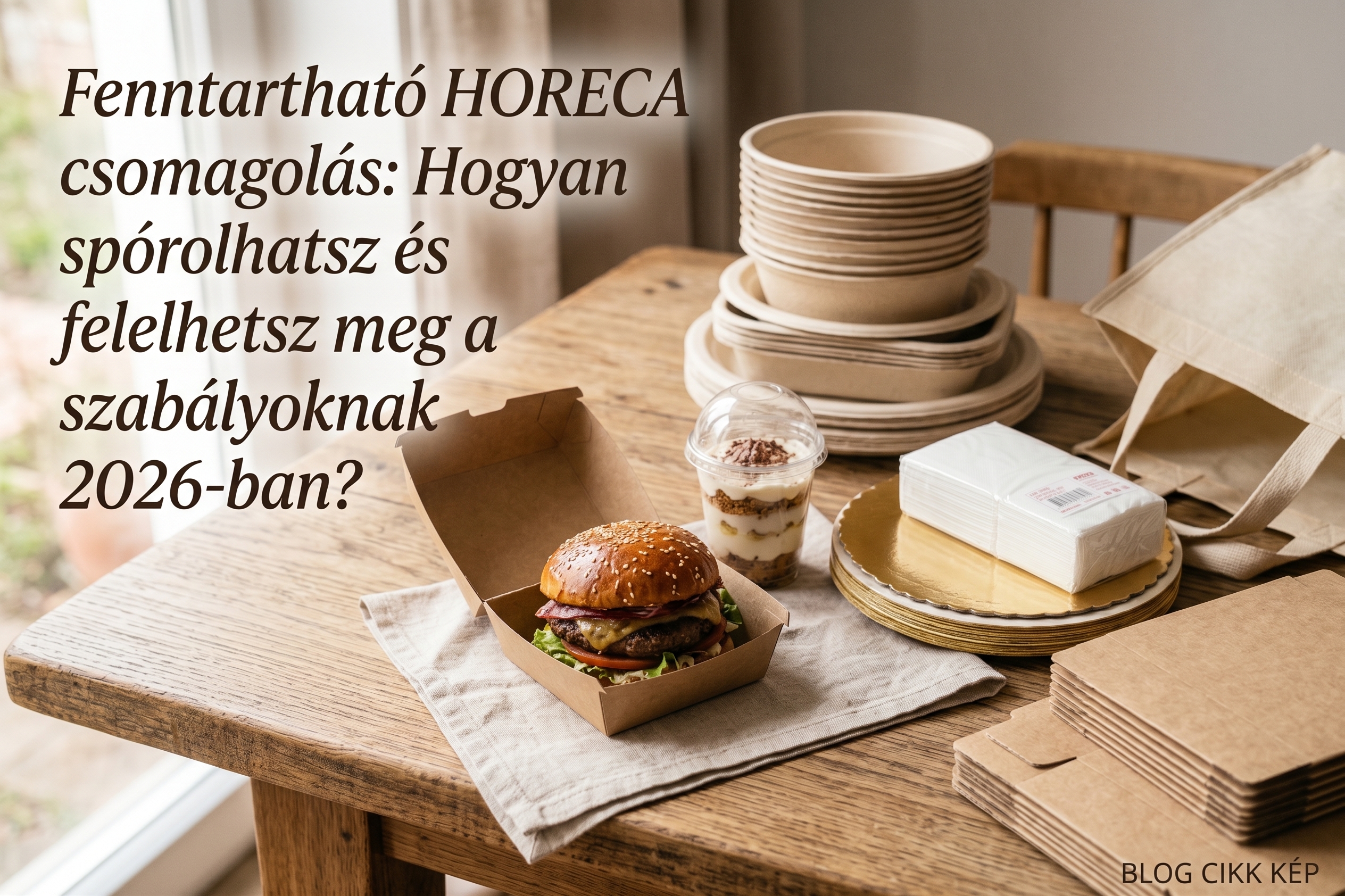 Fenntartható HORECA csomagolás: Hogyan spórolhatsz és felelhetsz meg a szabályoknak 2026-ban?